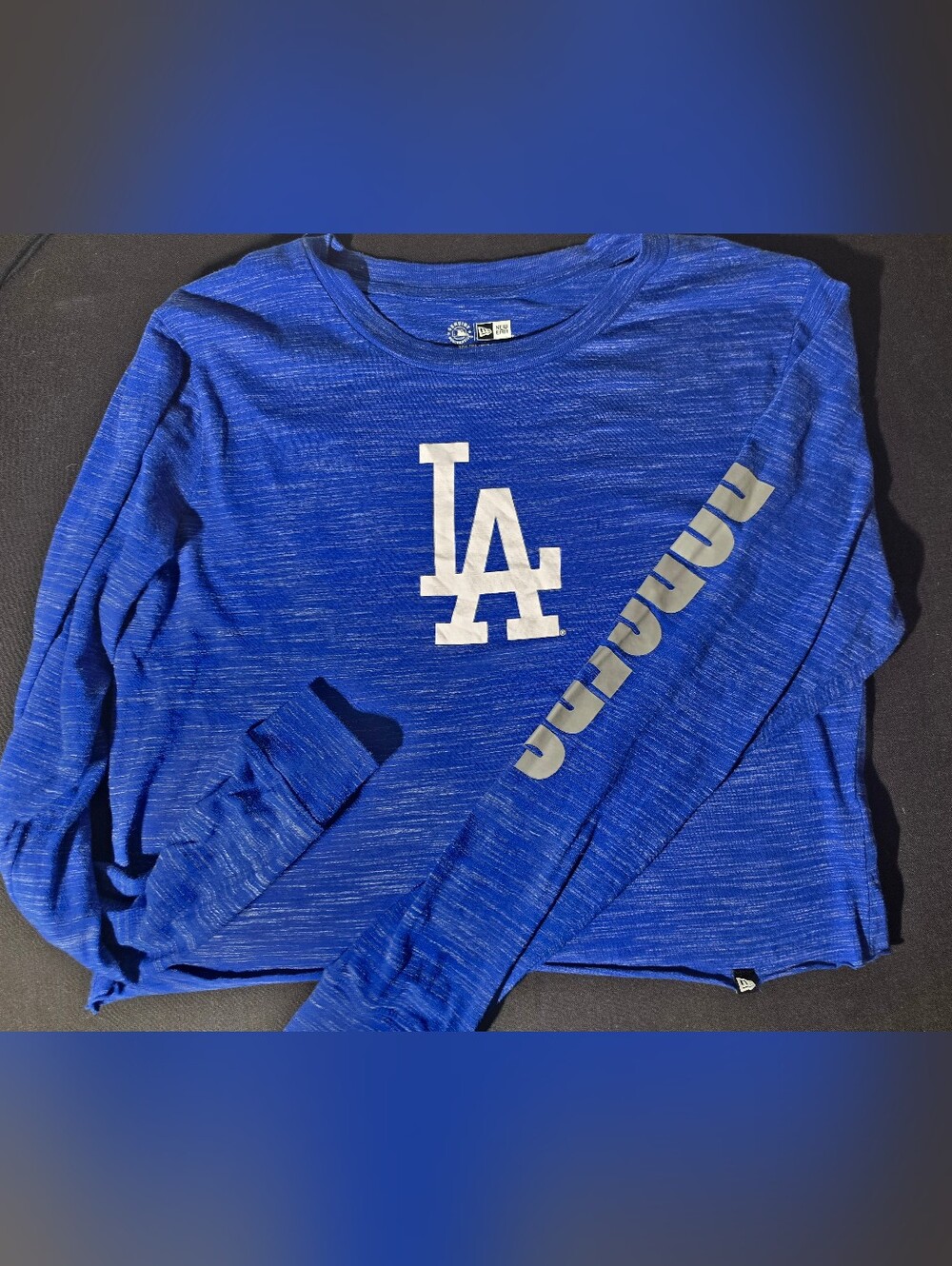 New Era Royal Blue Los Angeles Dodgers Long-Sleeve Tee with White LA Logo
